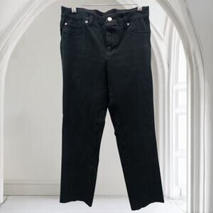 Chico's Black Ankle Straight Leg Jeans Women's Size 1 US 8